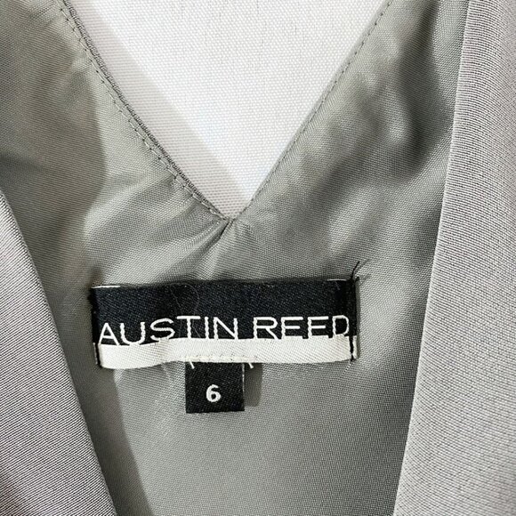 Austin Reed Gray Satin Midi Dress - Picture 6 of 10